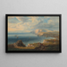Promeneurs sur les falaises au-dessus de Freshwater Bay vus de l'est - John Wilson Carmichael — indrammet kunstværk på væggen