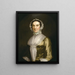 Portrait af Mme Richard Nichols - John Wollaston den Yngre — indrammet kunstværk på væggen
