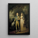 Gustave IV Adolf 1778-1837 Sveriges konge og Frederikke Dorothea Wilhelmine 1781-1826 Bade prinsesse, dronning af Sverige - Jonas Forsslund — indrammet kunstværk på væggen