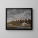 brændende udveksling på Vaartse Rijn nær Jutphaas - Jonas Zeuner — indrammet kunstværk på væggen