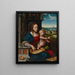 La Madone aux cerises - Joos van Cleve — indrammet kunstværk på væggen