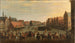 Le Licenciement des mercenaires Waardgelders au service du gouvernement municipal par le prince Maurits à Utrecht le 31 juillet 1618 - Joost Cornelisz Droochsloot — visning af kunstværket