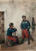 To soldater - José Benlliure y Gil — visning af kunstværket