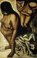 indianerkvinder fra serien Los teules - José Clemente Orozco — visning af kunstværket