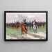 La cavalerie approche - José Cusachs — indrammet kunstværk på væggen