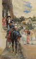 Flirter à l'espagnole - José García Ramos — visning af kunstværket