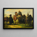 Sancho Panza og Don Quichotte - José Jiménez y Aranda — indrammet kunstværk på væggen