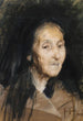 Tête de femme âgée - José Malhoa — visning af kunstværket