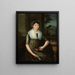 Portrait af Doña María Luisa Gonzaga Foncerrada y Labarrieta - José María Vázquez — indrammet kunstværk på væggen