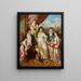 La famille du marchand Johann Christian Edler von Bruchmann - Josef Abel — indrammet kunstværk på væggen