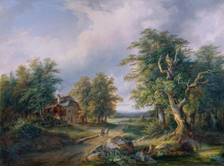 Josef Altenkopf - Bauerngehft an einer Waldstrae.webp