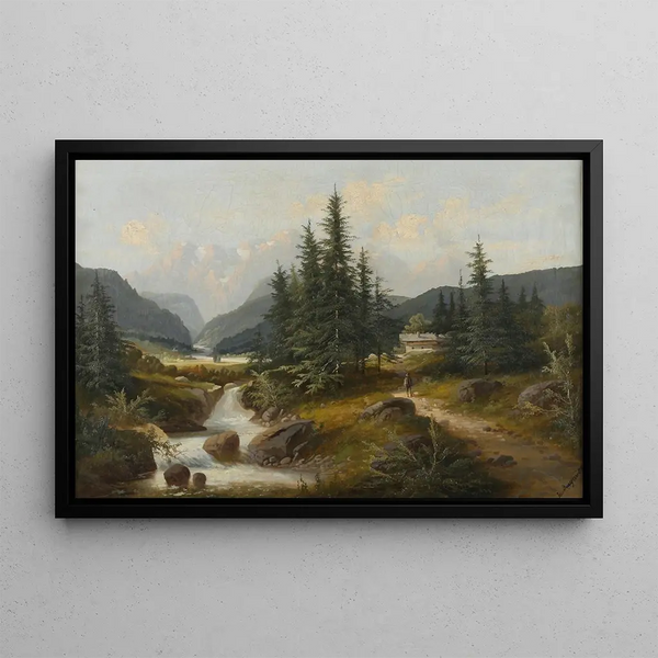 Josef Burgaritzky - Bachlandschaft.webp