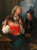 La confession - Josef Danhauser — visning af kunstværket
