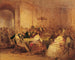 Scène de société - Josef Danhauser — visning af kunstværket