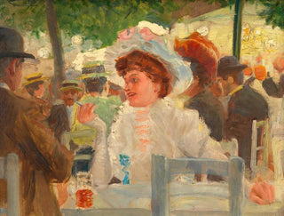 Josef Engelhart - Praterszene in einer Gaststtte.webp