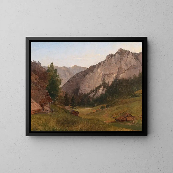 Scène du Salzkammergut - Josef Feid — indrammet kunstværk på væggen