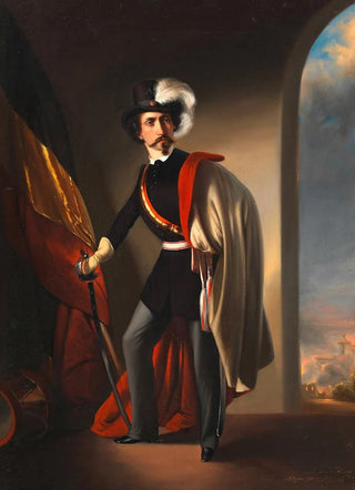 Josef Matthias Aigner - Selbstbildnis als Kommandant der Akademischen Legion.webp