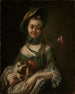 Portrait af Friedericke Sophie Hennig - Josef Melling — visning af kunstværket