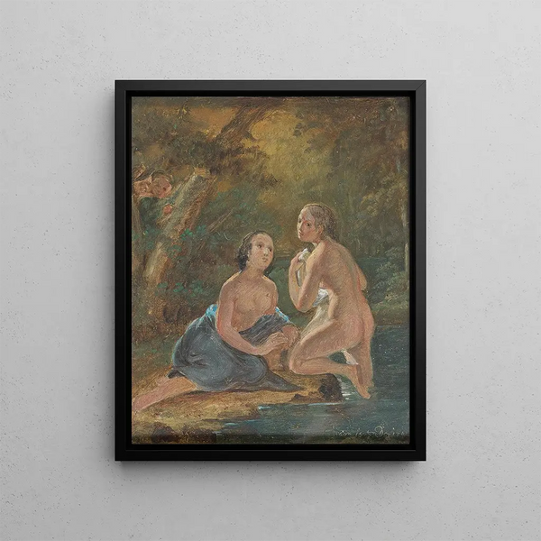 Josef Msl - A Beautiful View By A Brook In A Forest.webp
