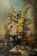 Stor vase med blomster - Josep Mirabent — visning af kunstværket