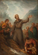 Saint Léonard, der sprøjter en kilde - Joseph Nicolas Jouy — visning af kunstværket