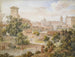 Vue du monastère de San Isidoro sur Saint-Pierre à Rome - Joseph Anton Koch — visning af kunstværket