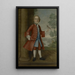 Portrait af John Gerry - Joseph Badger — indrammet kunstværk på væggen