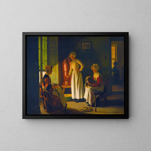 Les Polisseuses - Joseph Bail — indrammet kunstværk på væggen