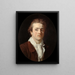 Portrait af Paul Guillaume Lemoine kaldet den Romain - Joseph Benoît Suvée — indrammet kunstværk på væggen
