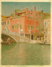 Pont Cannareggio Venedig Italien - Joseph Edward Southall — visning af kunstværket