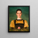 Portrait af Anne Elizabeth Baker 1859-1947 - Joseph Edward Southall — indrammet kunstværk på væggen