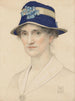 Portrait af Anna Elizabeth Southall née Baker - Joseph Edward Southall — visning af kunstværket