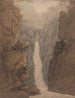 Cascade i Lake District - Joseph Farington — visning af kunstværket
