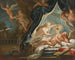 Psyché, der opdager den sovende Cupidon - Joseph Goupy — visning af kunstværket