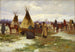 Cortège funèbre d'un chef corbeau - Joseph Henry Sharp — visning af kunstværket