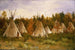 Le camp d'été - Joseph Henry Sharp — visning af kunstværket