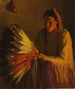 L'objet Bonnet de guerre - Joseph Henry Sharp — visning af kunstværket