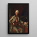 Portrait af Joseph II - Joseph Hickel — indrammet kunstværk på væggen