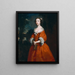 Mademoiselle Hamilton - Joseph Highmore — indrammet kunstværk på væggen