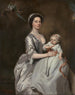 Mme Sharpe og hendes barn - Joseph Highmore — visning af kunstværket