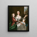 L'épouse de l'artiste Susanna, son fils Anthony et sa fille Susanna - Joseph Highmore — indrammet kunstværk på væggen