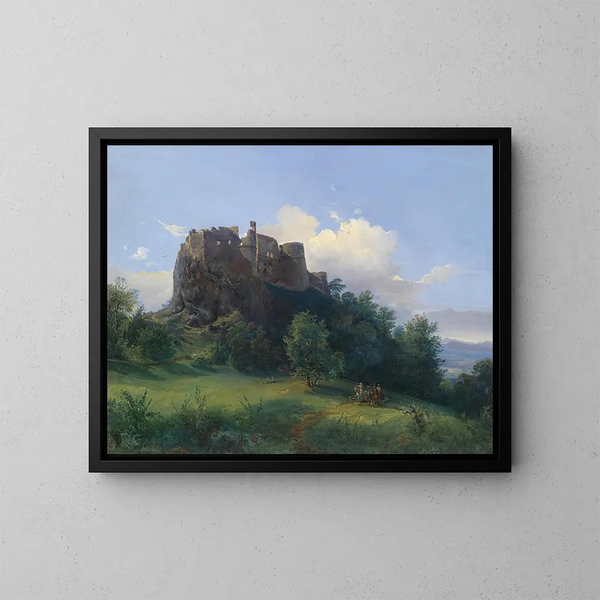 Château de Paulenstein - Joseph Holzer — indrammet kunstværk på væggen