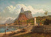 Rio de Janeiro Mont Corcovado og Botafogo-bugten - Joseph Lee — visning af kunstværket
