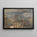 Vue de Boppart avec personnages sur la rive - Joseph Mallord William Turner — indrammet kunstværk på væggen