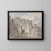 Porte de l'église Christ i Canterbury - Joseph Mallord William Turner — indrammet kunstværk på væggen