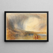 Flüelen fra Lucerne-søen - Joseph Mallord William Turner — indrammet kunstværk på væggen