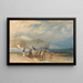 Port de Folkestone og kysten indtil Dover - Joseph Mallord William Turner — indrammet kunstværk på væggen