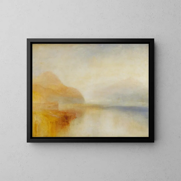 Le port d'Inverary, Loch Fyne, le matin - Joseph Mallord William Turner — indrammet kunstværk på væggen