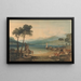 Lac Léman og Mont Blanc - Joseph Mallord William Turner — indrammet kunstværk på væggen