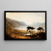Lac Léman fra Montreux - Joseph Mallord William Turner — indrammet kunstværk på væggen